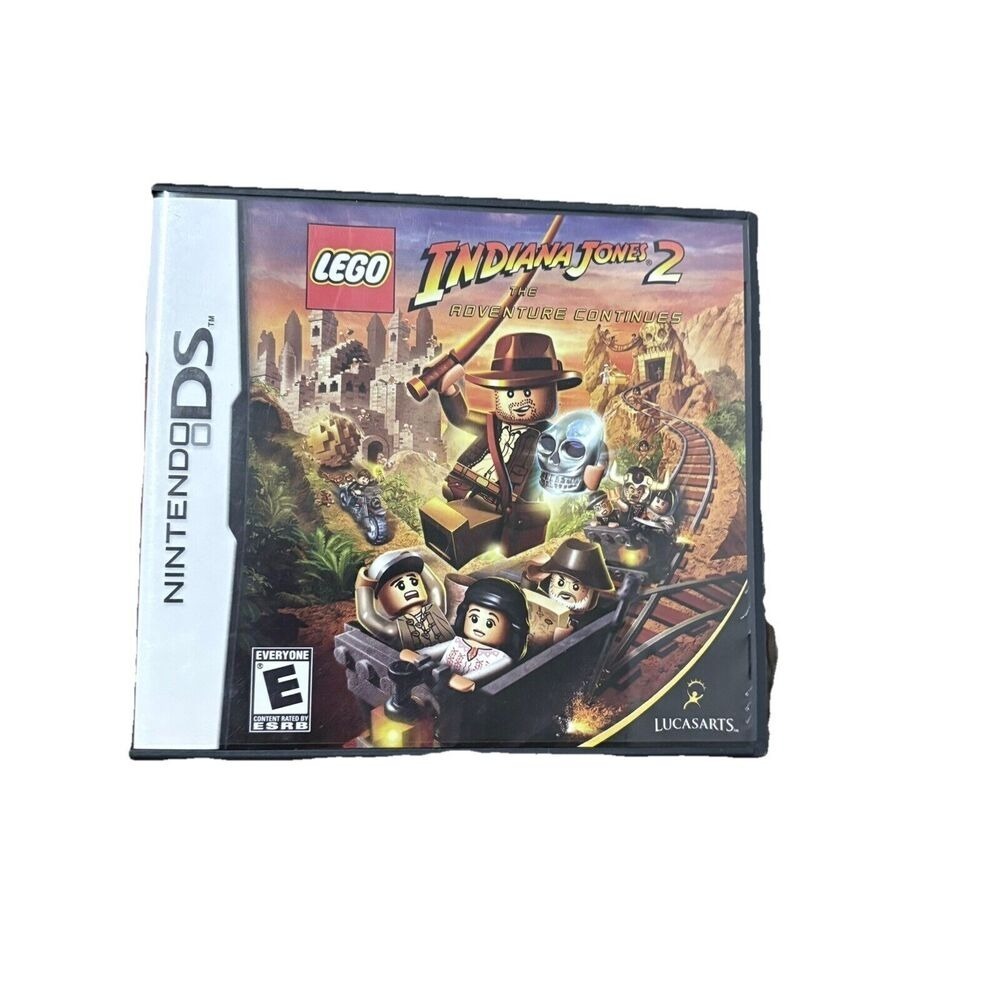 Nintendo DS Lego Indiana Jones 2: The Adventure Continues Game CIB Case Manuals